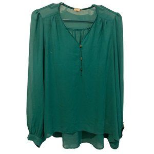 Needle & Thread Sheer Chiffon Blouse sz M